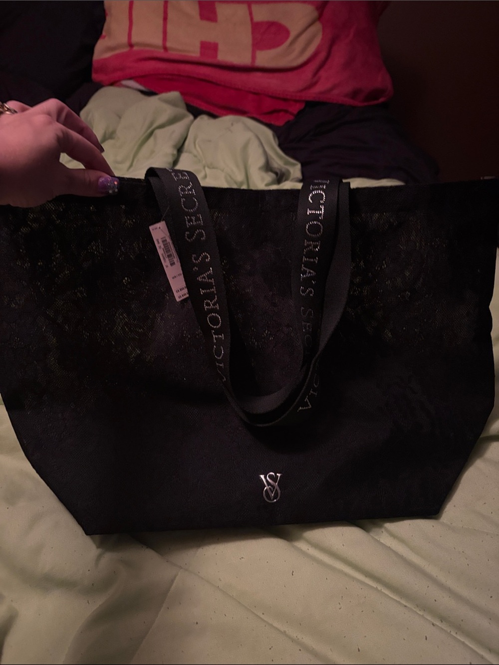 Vs lace tote